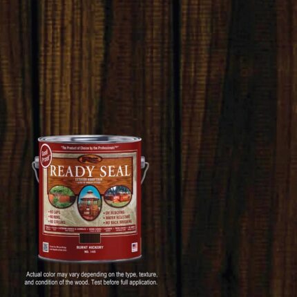 1 gal. Burnt Hickory Exterior Wood Stain and Sealer - photo 2