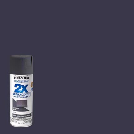 2X Ultra Cover Satin Stone Gray Spray Paint  -  12 oz  -  photo 2