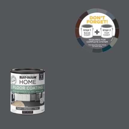 Home Interior Floor Coating Kit, Matte Deep 1 Quarts (Pack of 2) - photo 2