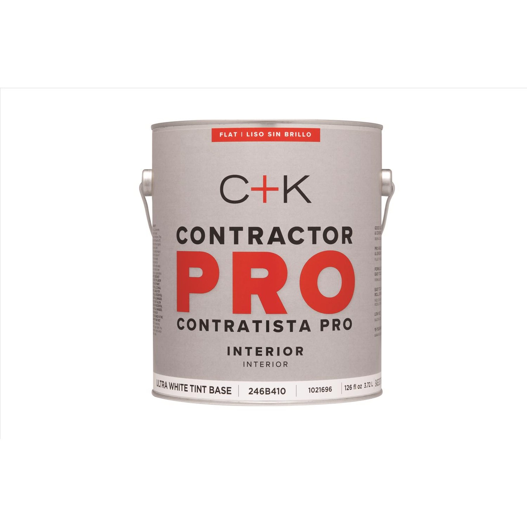 Contractor Pro Interior Flat Ultra White Base Paint & Primer - 1 Gallon - photo 2