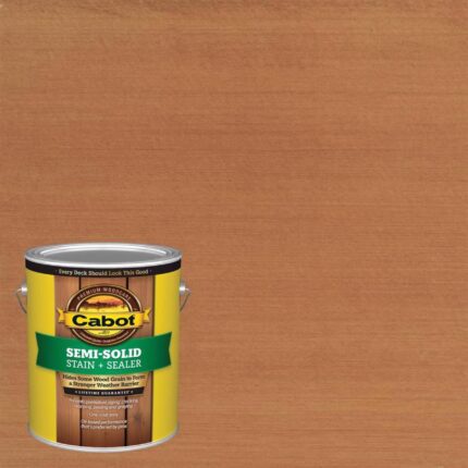 Cabot Semi-Solid Semi-Solid New Redwood Oil-Based Penetrating Oil Deck and Siding Stain 1 gal