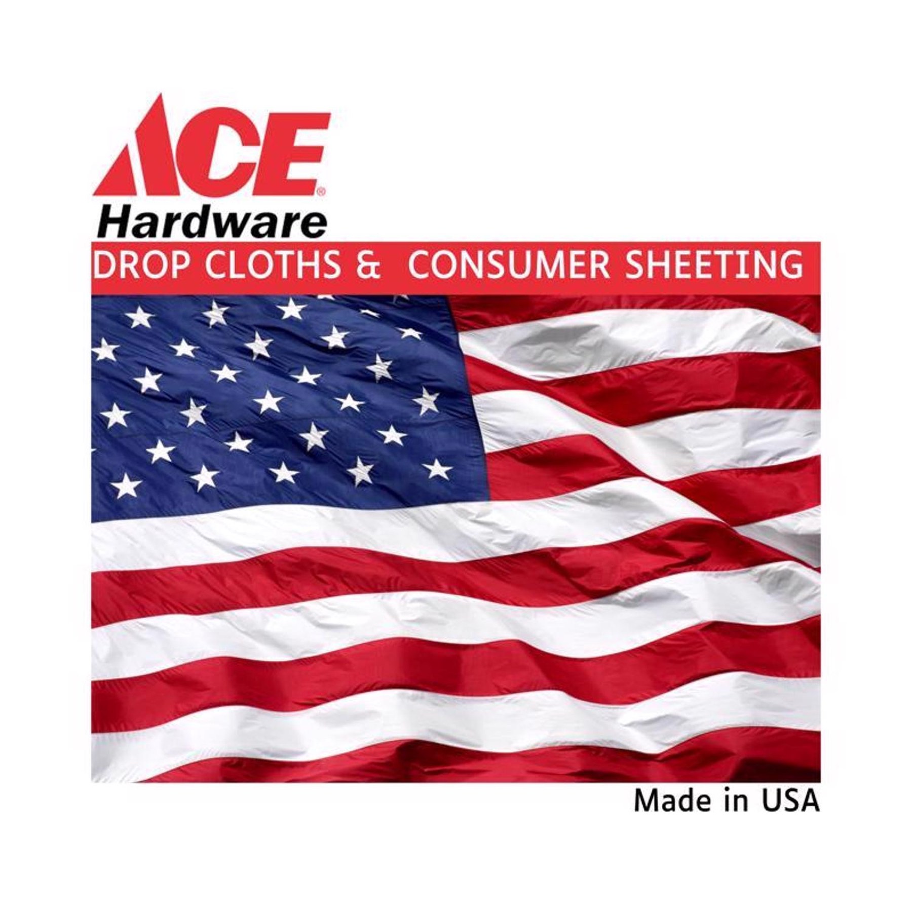 Ace 9 ft. W X 12 ft. L X 0.5 mil Plastic Drop Cloth 1 pk