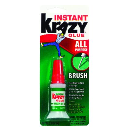Krazy Glue Super Strength Cyanoacrylate White All Purpose Brush On 0.18 oz