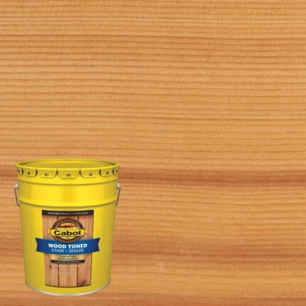 Cabot Wood Toned Transparent Natural Oil-Based Penetrating Oil Deck and Siding Stain 5 gal
