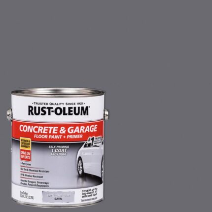 1 Gal. Battleship Gray Satin 1-Part Epoxy Concrete Floor Interior/Exterior Paint - photo 2