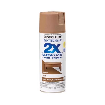 2X Ultra Cover Satin Nutmeg Spray Paint  -  12 oz  -  photo 2