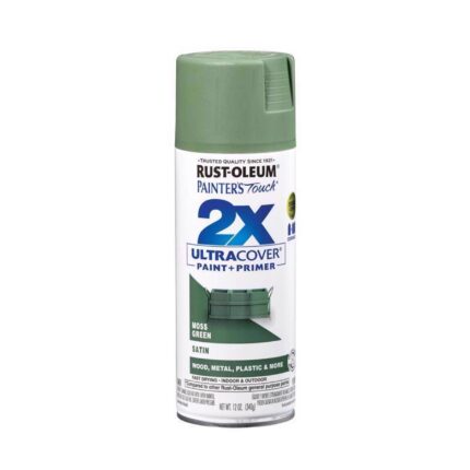 2X Ultra Cover Satin Moss Green Spray Paint  -  12 oz  -  photo 2