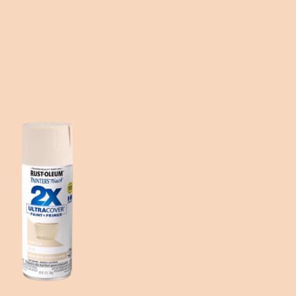 2X Ultra Cover Satin Ivory Silk Spray Paint  -  12 oz  -  photo 2
