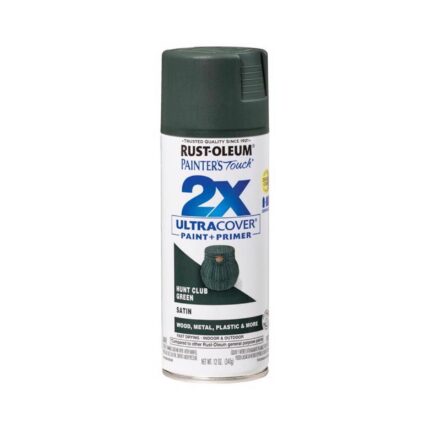 2X Ultra Cover Satin Hunter Club Green Spray Paint  -  12 oz  -  photo 2