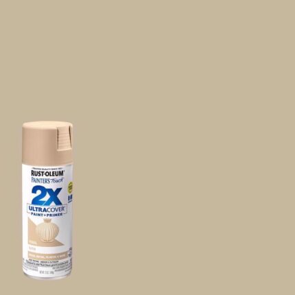 2X Ultra Cover Satin Fossil Spray Paint  -  12 oz  -  photo 2