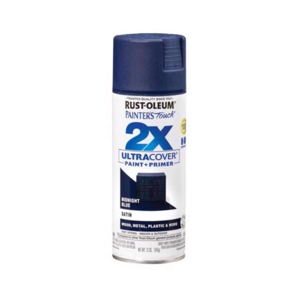 2X Ultra Cover Satin Midnight Blue Spray Paint  -  12 oz  -  photo 2