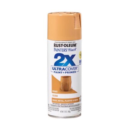 2X Ultra Cover Gloss Khaki Spray Paint  -  12 oz  -  photo 2