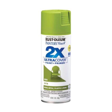 2X Ultra Cover Satin Eden Green Spray Paint  -  12 oz  -  photo 2