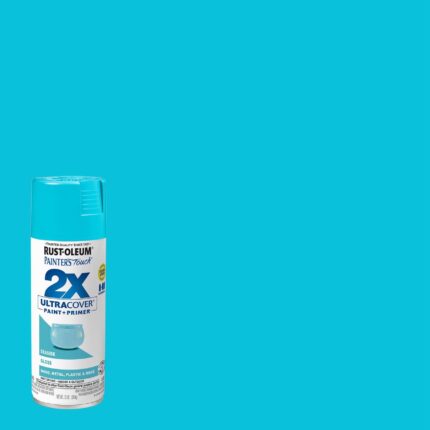 Rust-Oleum Painter's Touch 2X Ultra Cover Gloss Seaside Paint+Primer Spray Paint 12 oz