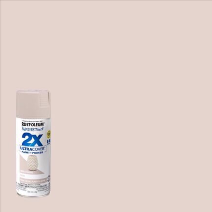 12 oz. Painter's Touch 2X Ultra Cover Satin Smokey Beige Spray Paint and Primer  -  photo 2