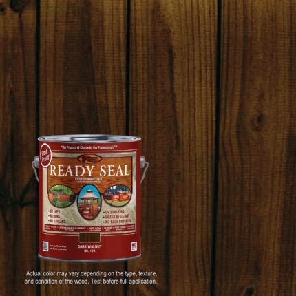 1 gal. Dark Walnut Exterior Wood Stain and Sealer  -  photo 2