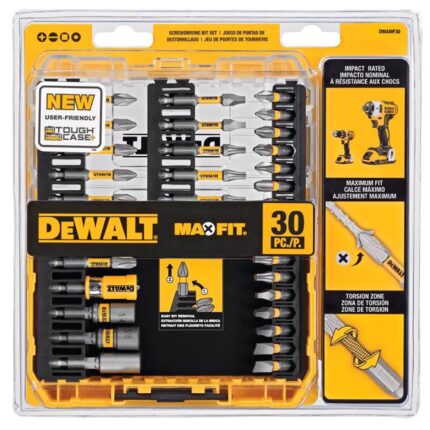 DeWalt Max Fit Assorted Screwdriver Bit Set Steel 30 pc