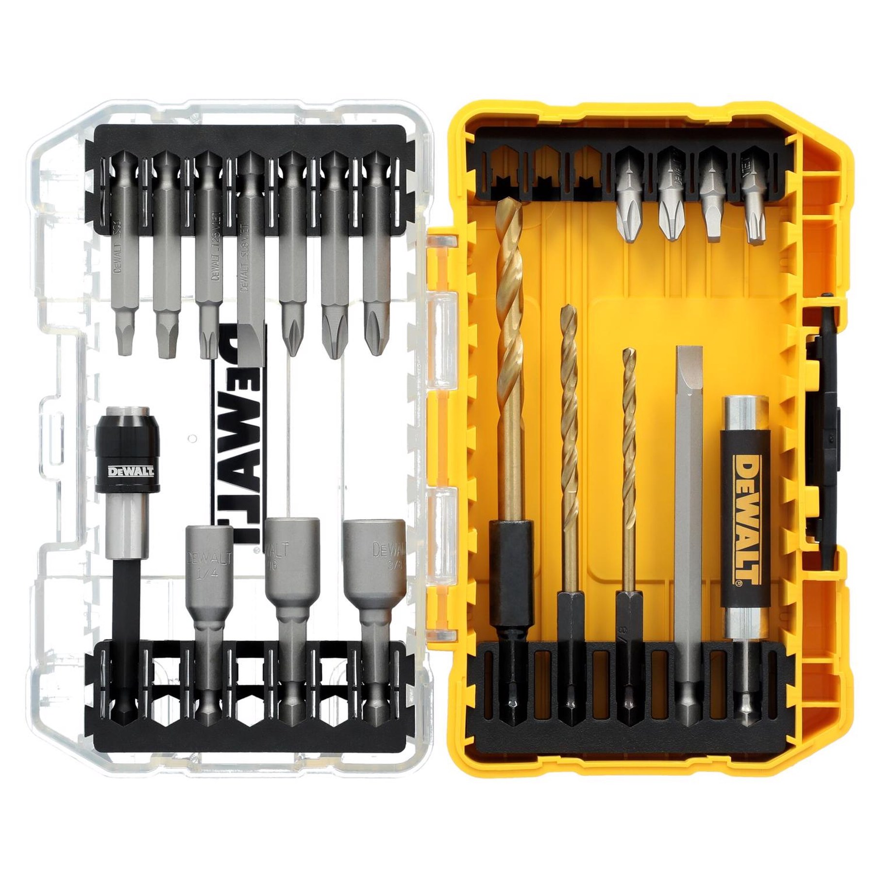 DeWalt Rapid Load Assorted Steel Drill Bit Set Hex Shank 20 pc