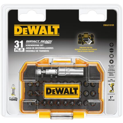 DeWalt Impact Ready Assorted X 1 in. L Screwdriver Bit Set Steel 31 pc