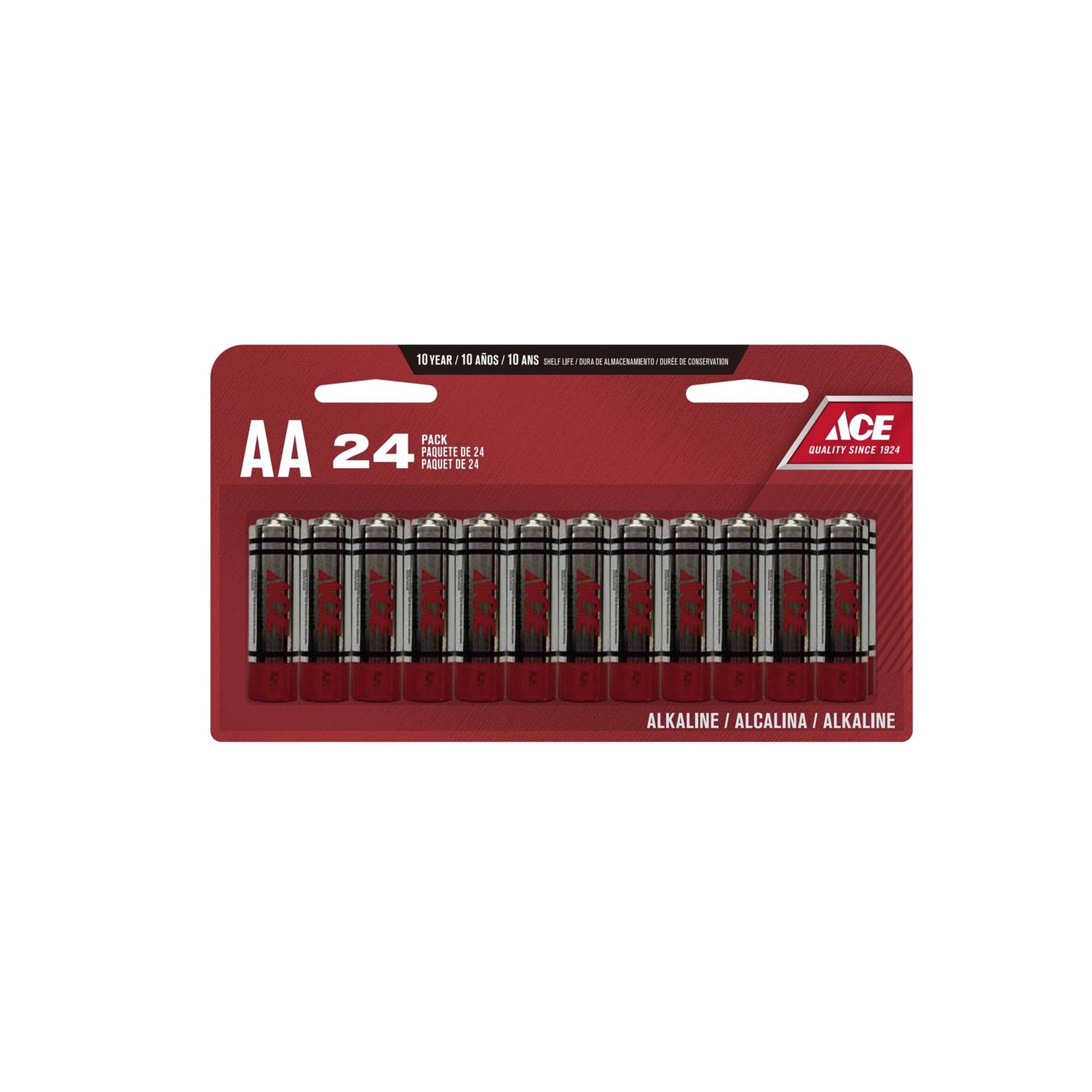 Ace AA Alkaline Batteries 24 pk Carded