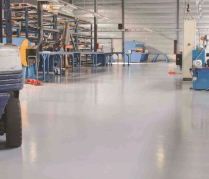 7200 Floorcoat PU on a concrete floor