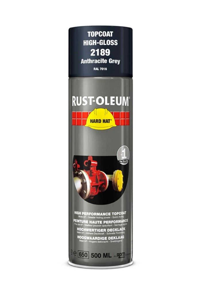 Rust-Oleum Hard Hat 2100 gloss anthracite grey RAL 7016 500 ml