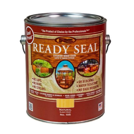 Ready Seal 1 gal Natural Light Oak exterior wood stain and sealer