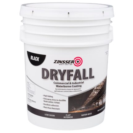 5 gal. DryFall Flat Black Interior Waterborne Coating